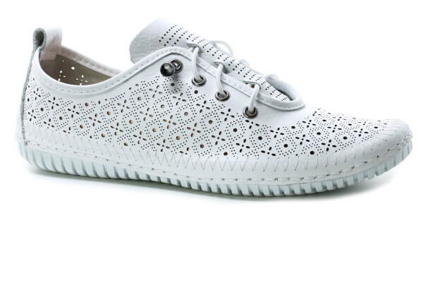 dámské polobotky Klop 032 1654-4 v bílé barvě obuvpetra.cz