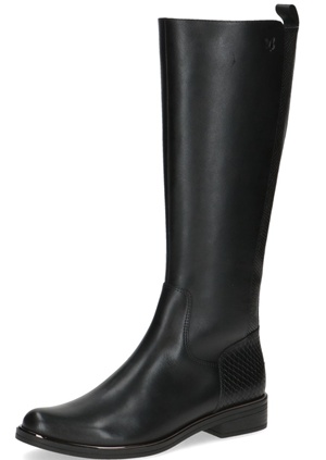 dámské kožené kozačky caprice 25525-45 black