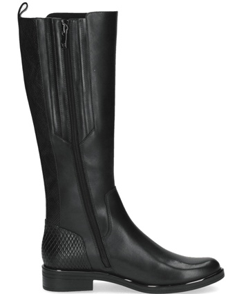 dámské kožené kozačky caprice 25525-45 black