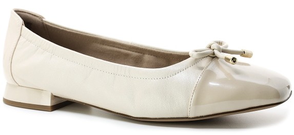 Dámské béžové baleríny Caprice 22104-42 cream perlato