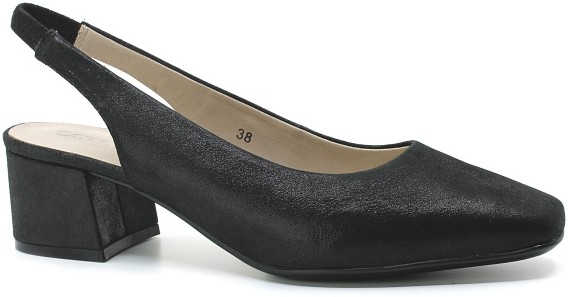 Dámské lodičky Caprice 29500-42 black metallic s volnou patou