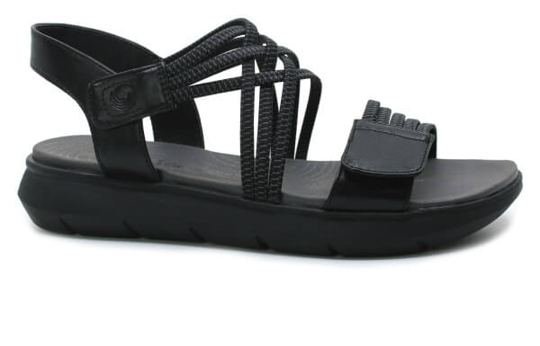 jana 28766-42 dámské černé sandály obuvpetra.cz