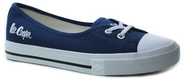 Dámské plátěné baleríny Lee Cooper v modré barvě