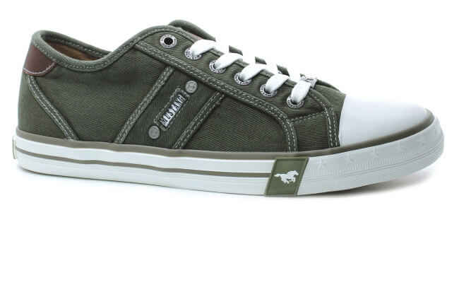 khaki tenisky Mustang 26M0151005 obuvpetra.cz