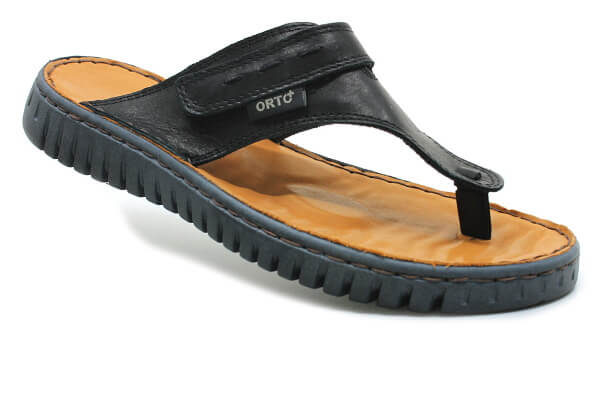 orto plus 8081-60V černé žabky obuvpetra.cz