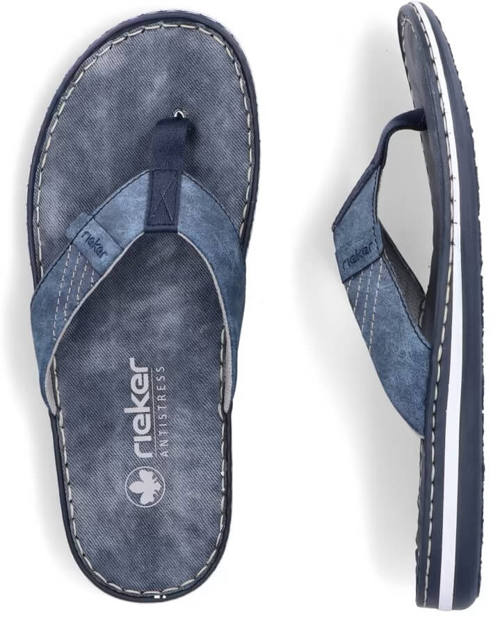 rieker 21043-14 blue pánské žabky