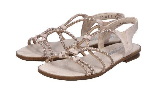 Rieker sandály 64270-90 bronze obuvpetra.cz