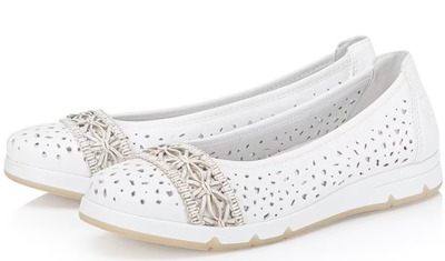 rieker L3062-80 white baleríny