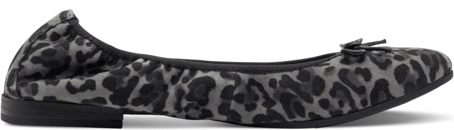 tamaris 22116-41 grey leopard dámské balerínky