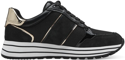 tamaris tenisky 23727-42 black/gold