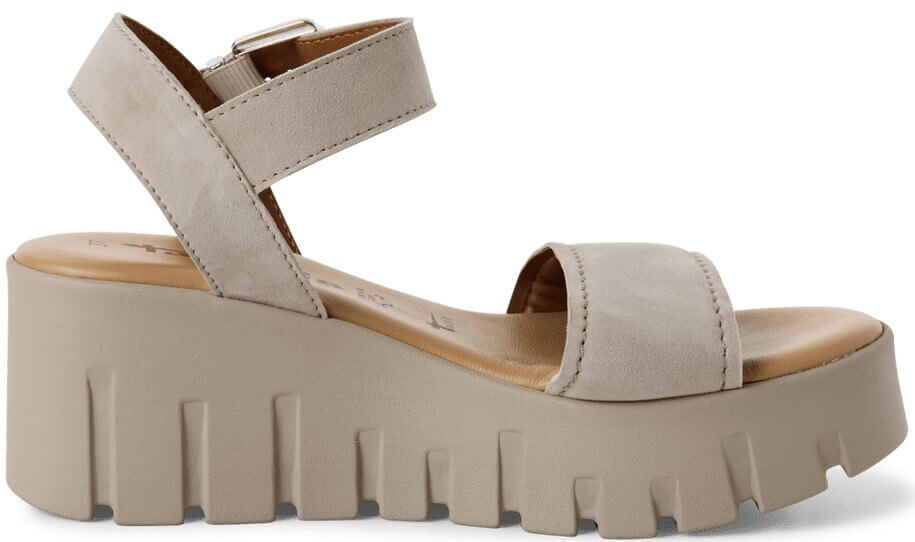 tamaris 28712-42 taupe dámské sandály