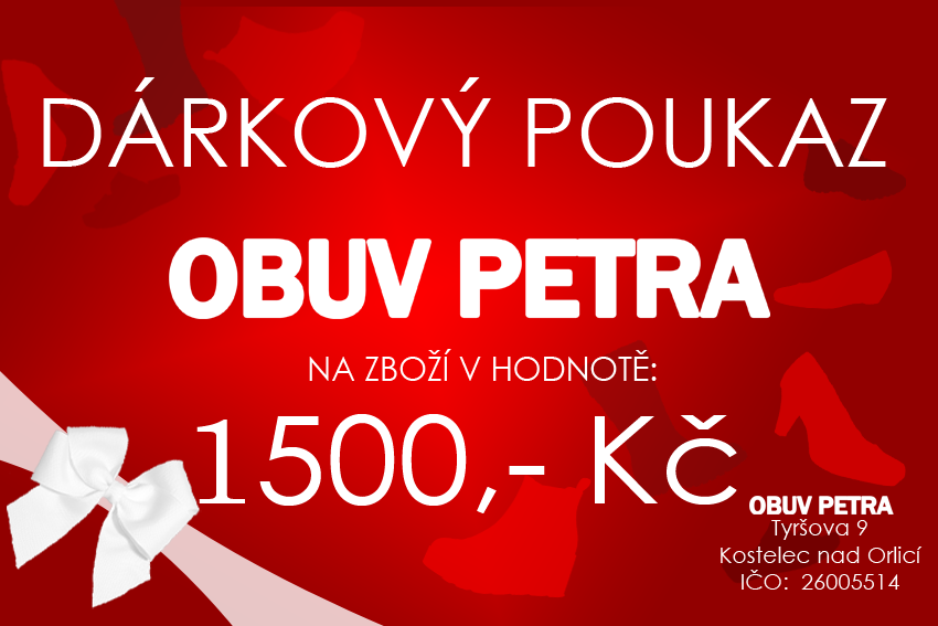 dárkový poukaz na obuvpetra.cz