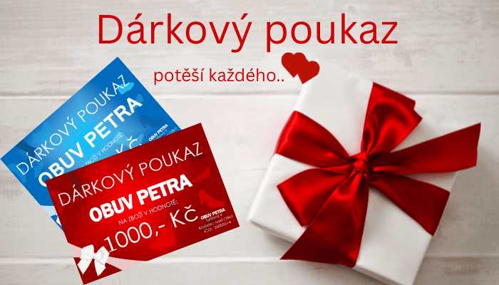 dárkové poukazy obuvpetra.cz