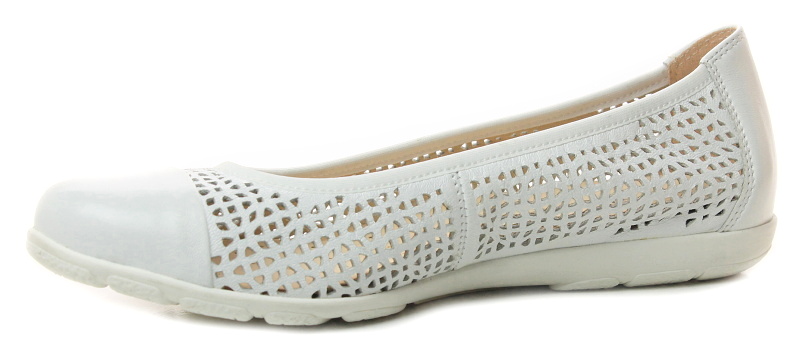 CAPRICE 9-22151-42 white nappa, dámské baleríny 