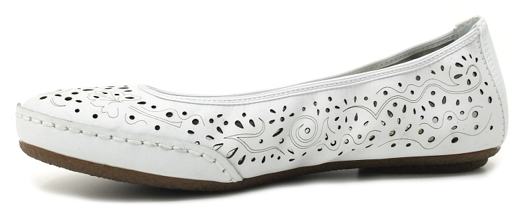 RIEKER 41460-80 white, dámské baleriny vel.38