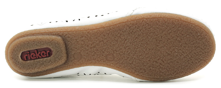 RIEKER 41460-80 white, dámské baleriny vel.38