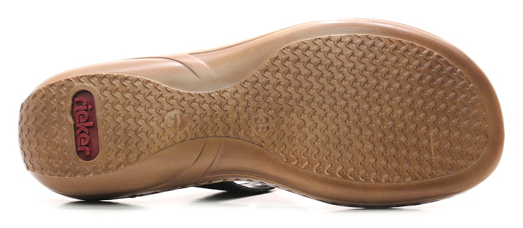 RIEKER 60885-00 black, dámské pantofle