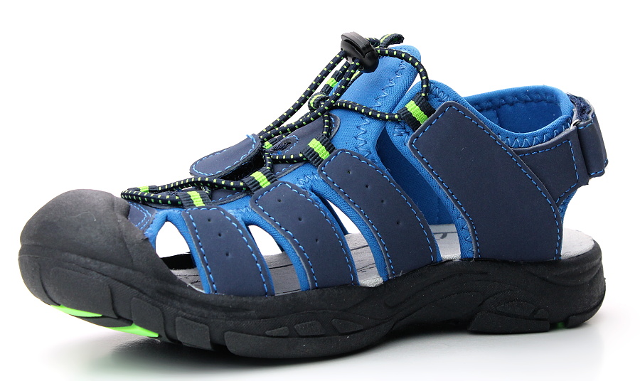 LICO NIMBO 470111 blau/lemon, chlapecké sandály 