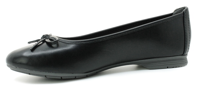 JANA 8-22163 black, dámské baleríny vel.38