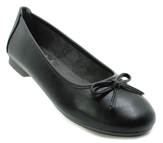 JANA 8-22163 black, dámské baleríny vel.38