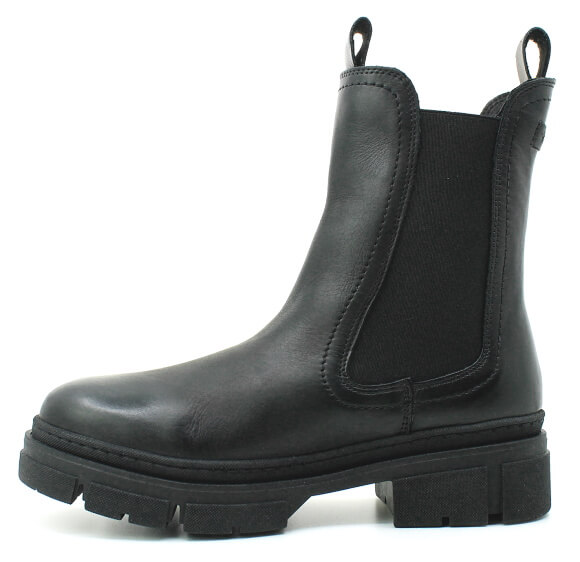 TAMARIS 1-25901-41 003 black leather, dámská kotníková obuv