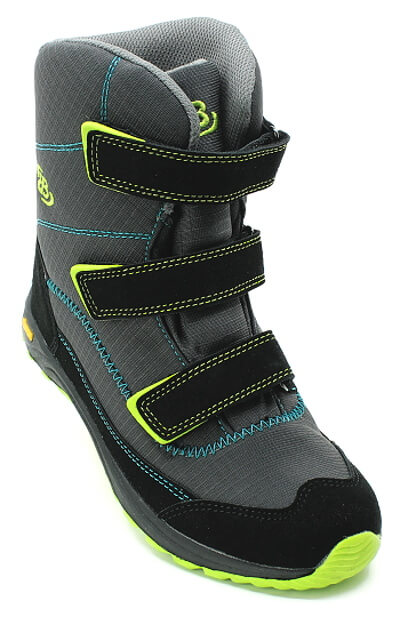 BRÜTTING Arendal V 721050 grau/schwarz, juniorská zimní obuv 