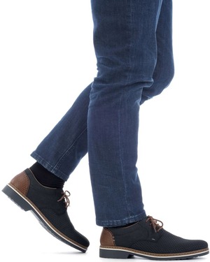 RIEKER 16504-16 blue, pánské polobotky 