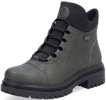RIEKER Y3163-54 green, dámská zimní obuv vel.38
