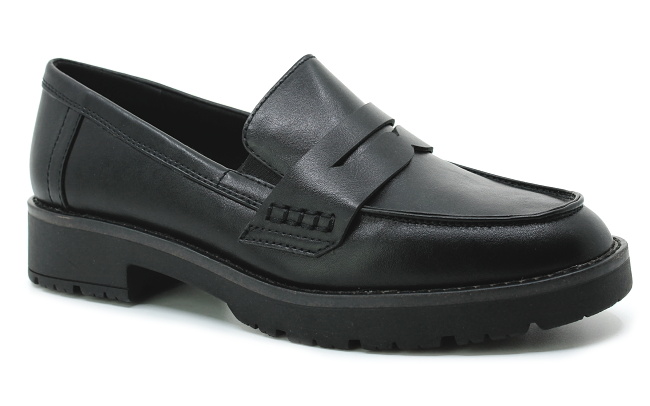 JANA 24768-43 black, dámské mokasíny