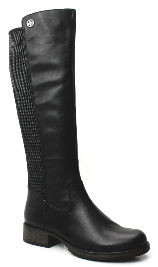 RIEKER Z9591-00 black, dámské kozačky vel.38