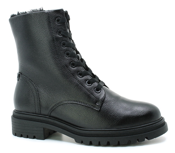 TAMARIS 1-26222-41 black leather, dámská kotníková obuv