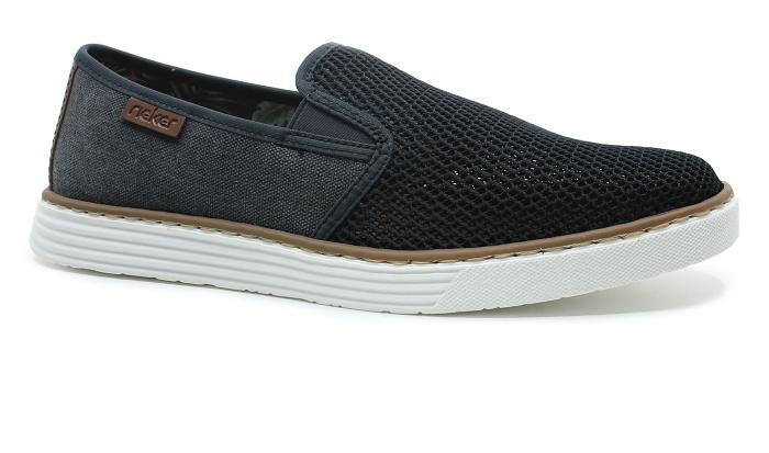 RIEKER B2265-14 blue, pánské mokasíny