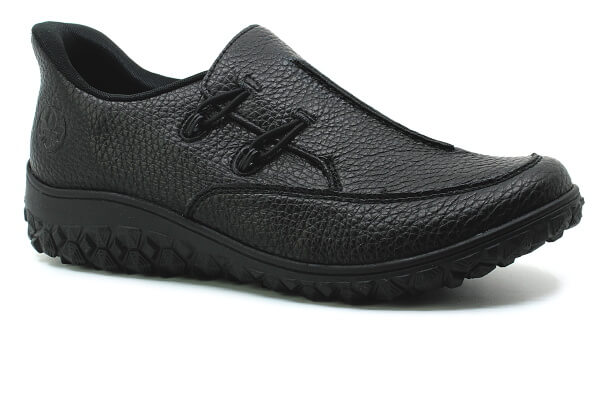 RIEKER 59559-00 black, dámské polobotky vel.37
