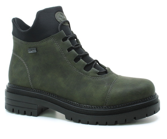RIEKER Y3163-54 green, dámská zimní obuv vel.38