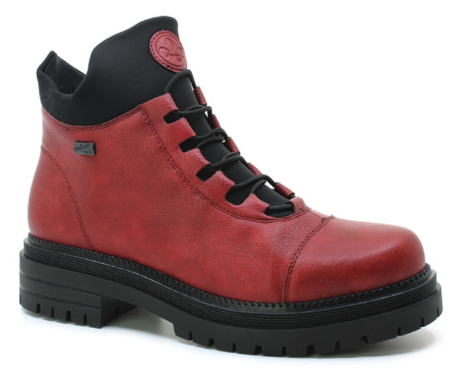 RIEKER Y3163-36 red, dámská zimní obuv