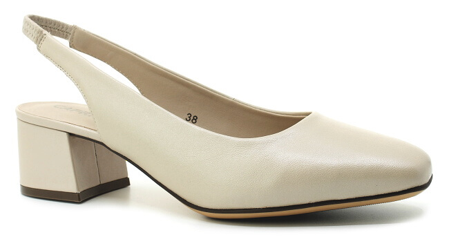 CAPRICE 9-29500-42 433 beige perlato, dámské lodičky vel.38