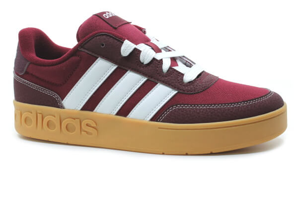 adidas BREAKBASE J JR9784 burgundy, dámské tenisky vel.37 ⅓