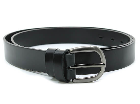 PENNY BELTS 30-191-63 černý, dámský kožený opasek 90 cm