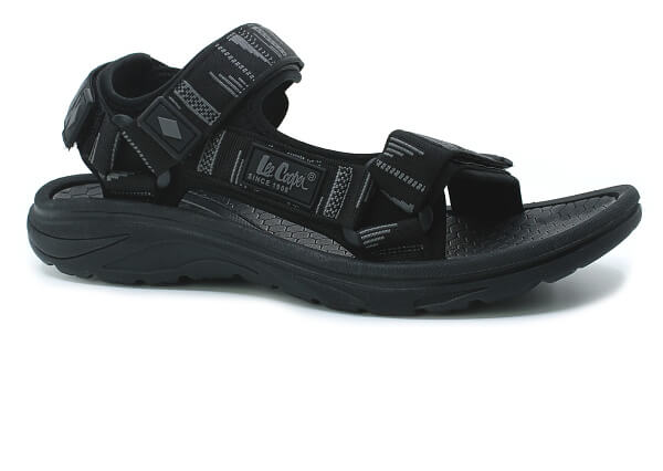 LEE COOPER LCW-26-34-4424M black/grey, pánské sandály