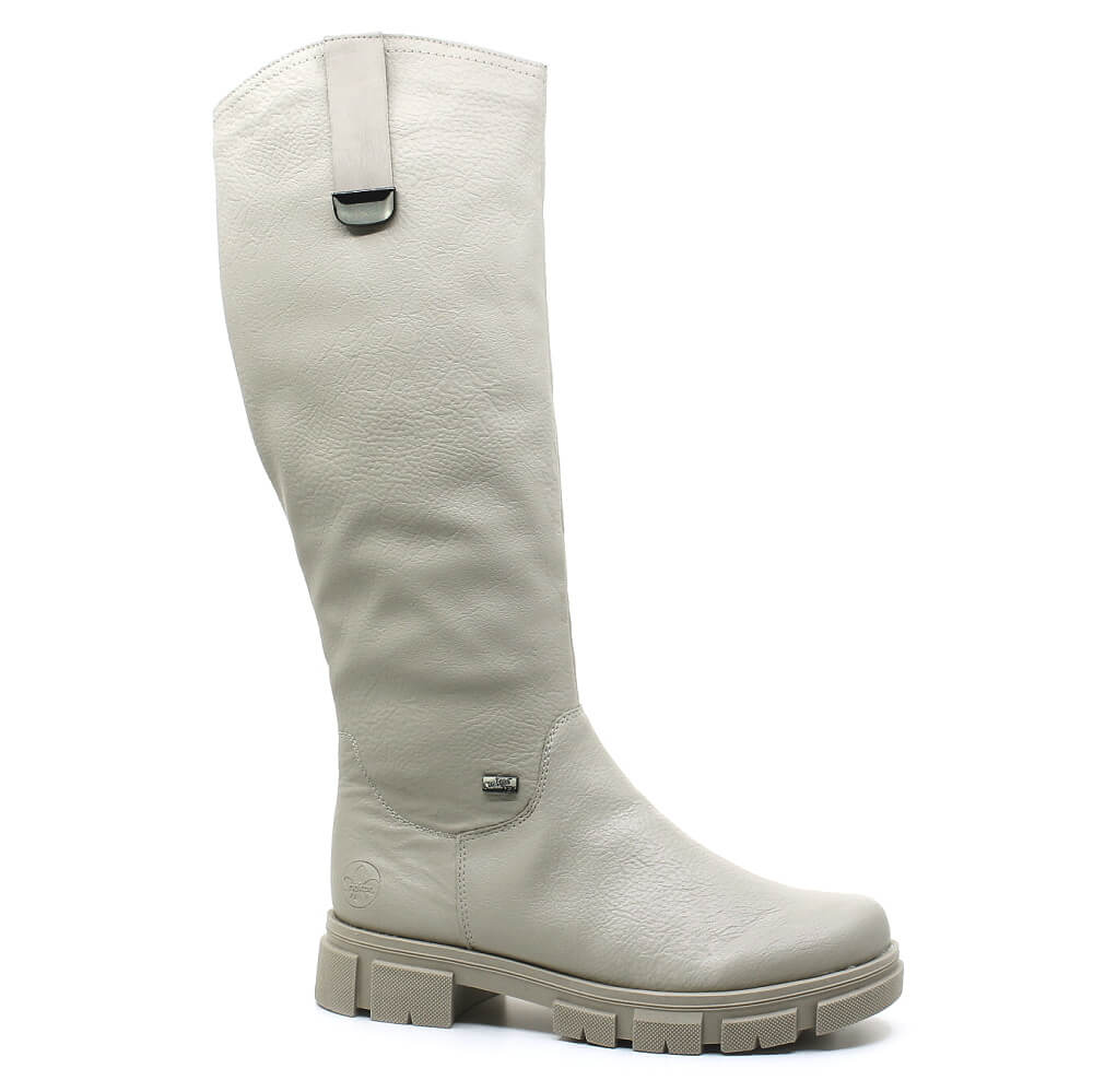 RIEKER Y7190-60 beige, dámské kozačky vel.41