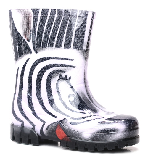 DEMAR TWISTER Print zebra, dětské holínky