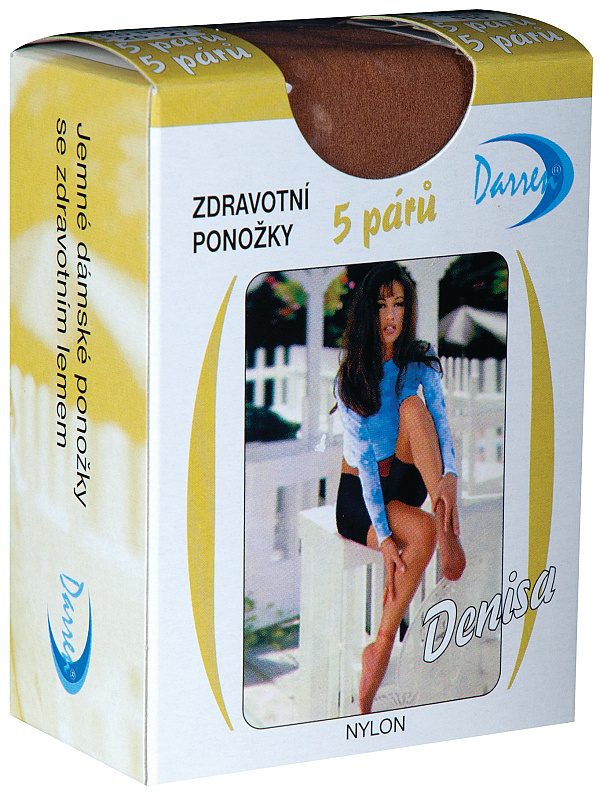 zdravotní ponožky Denisa 5 párů nylon 25-27