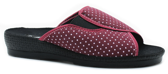 ROGALLO 7101/019 bordo, dámská domácí obuv