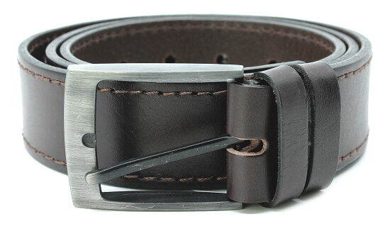 Penny belts opasek pánský jeans tmavě hnědý