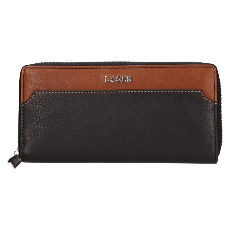 dámská peněženka LAGEN BLC/5260/122 black/cognac