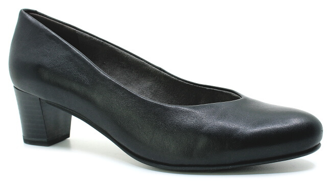 CAPRICE 9-22302-41 black nappa, dámské lodičky vel.38