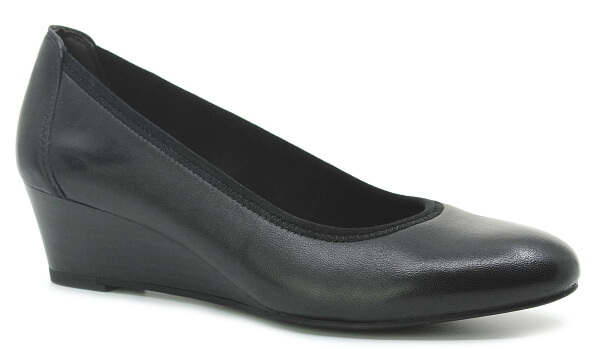 TAMARIS 1-22320 003 black leather, dámské lodičky vel.39