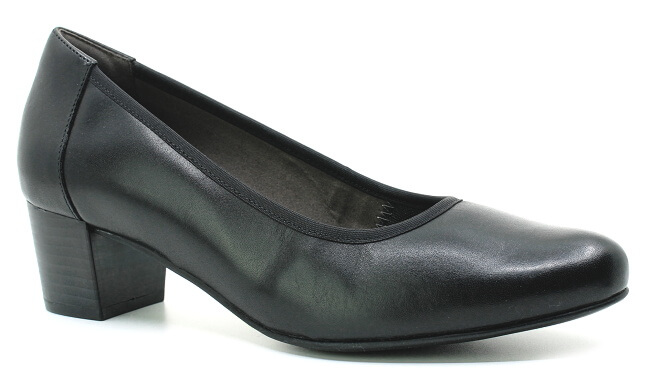 CAPRICE 22308-41 black nappa, dámské lodičky vel.40