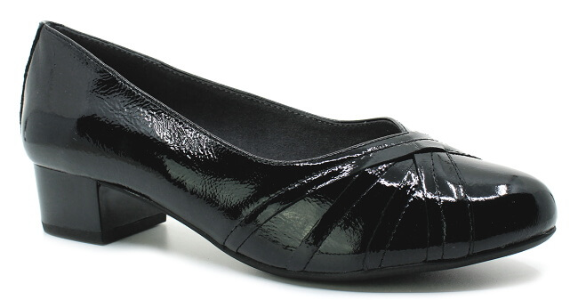 CAPRICE 9-22333-41 black naplak, dámské lodičky vel.5