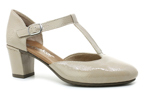 RIEKER 41087-60 beige, dámské lodičky